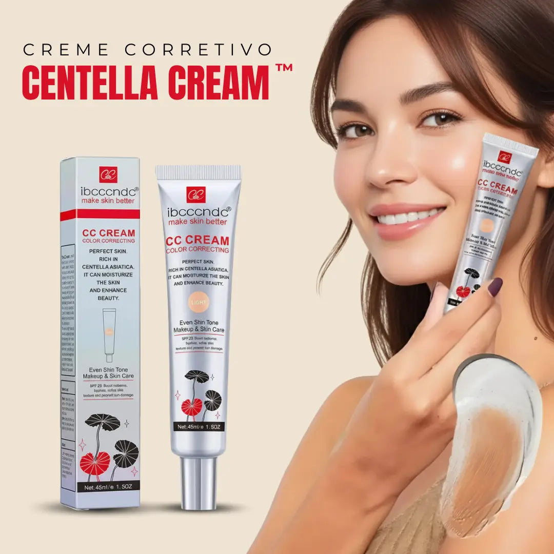 Centella Cream™ – Creme Corretivo Anti-Idade com Efeito Natural – Leve Mais e Pague Menos!