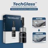 TechGlass® – Reparador de Vidros e Espelhos (Remove Rachaduras e Arranhões) – Leve Mais e Pague Menos!