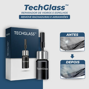 TechGlass® – Reparador de Vidros e Espelhos (Remove Rachaduras e Arranhões) – Leve Mais e Pague Menos!